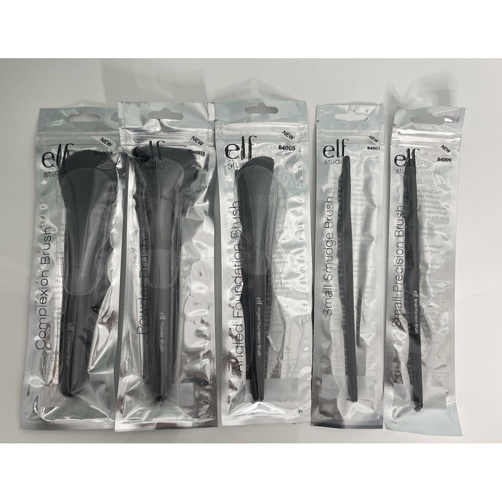 Lot Of 5‎ Elf Studio Mixed  Brushes Face Eyes New